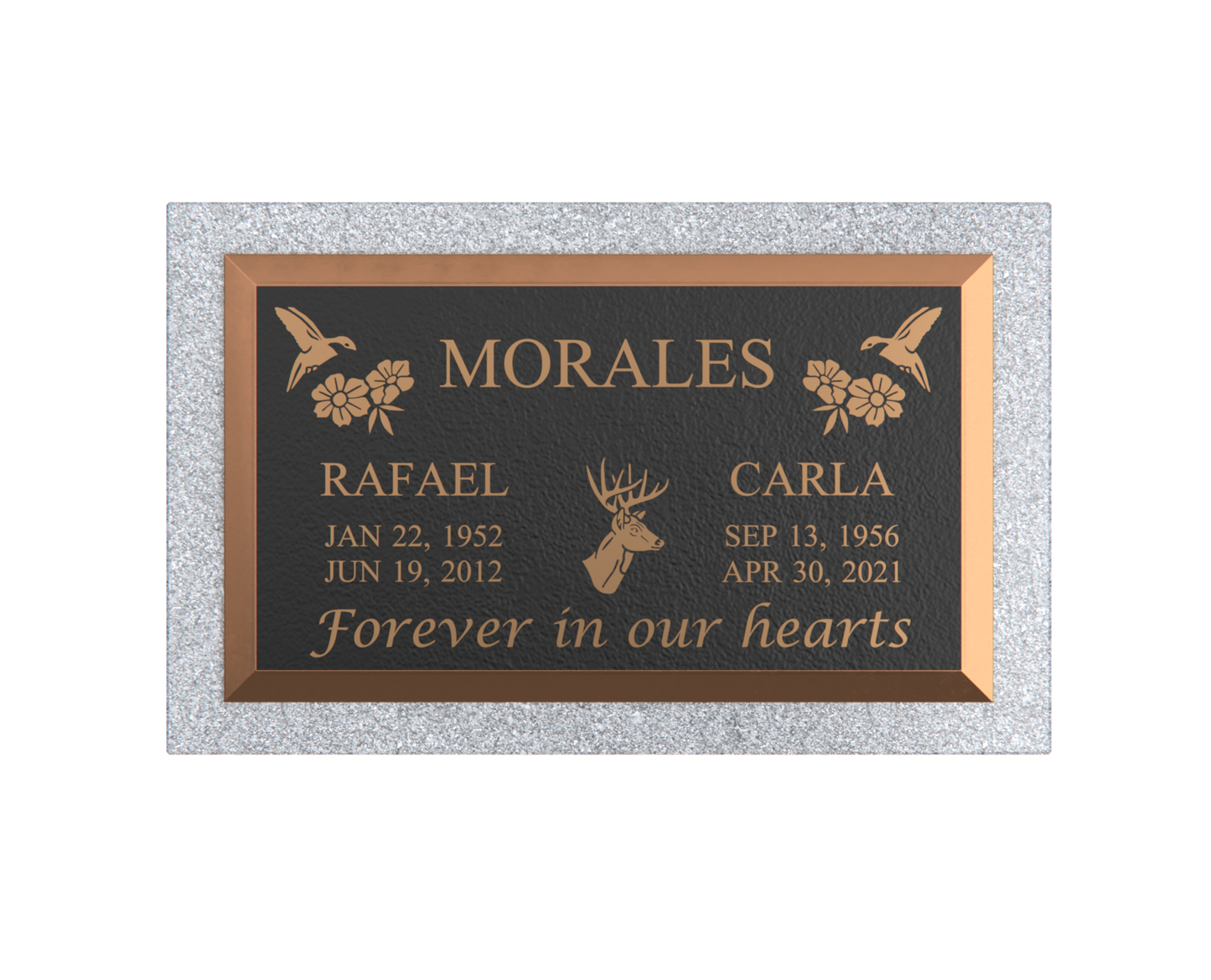 Premium Bronze Plaque 28"x 16" with Granite Base