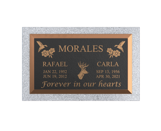 Premium Bronze Plaque 28"x 16" with Granite Base