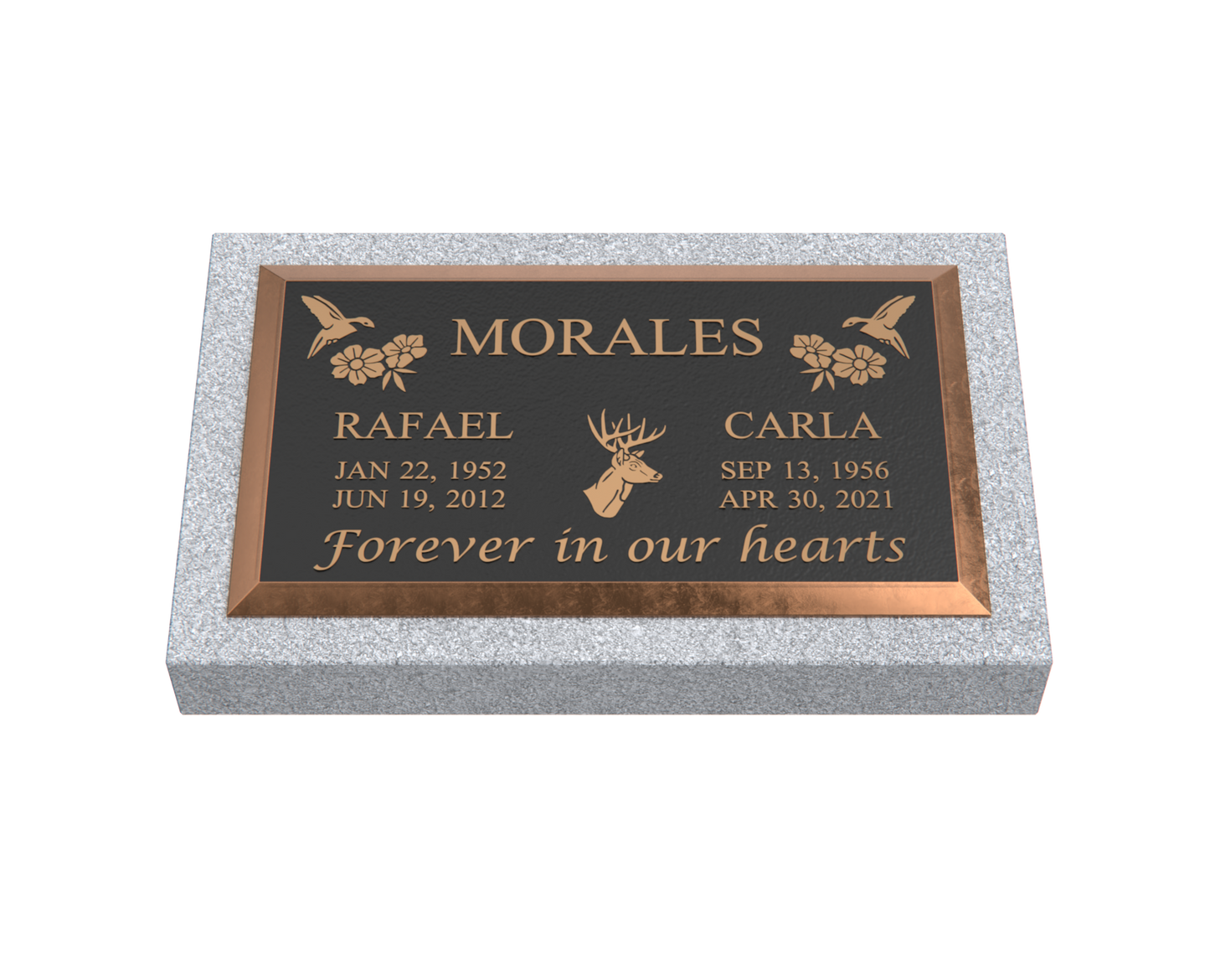 Premium Bronze Plaque 28"x 16" with Granite Base