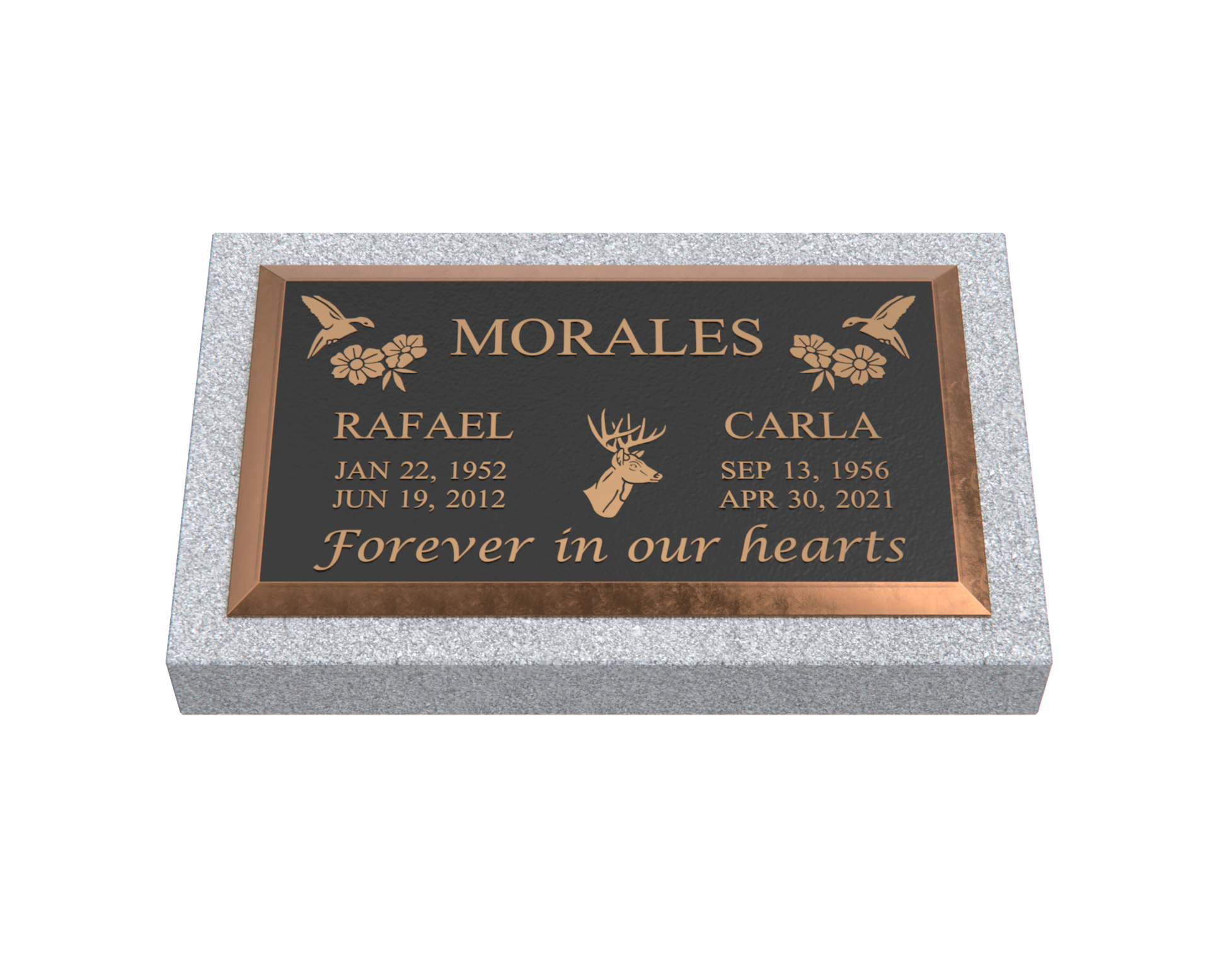 Premium Bronze Plaque 28"x 16" with Granite Base