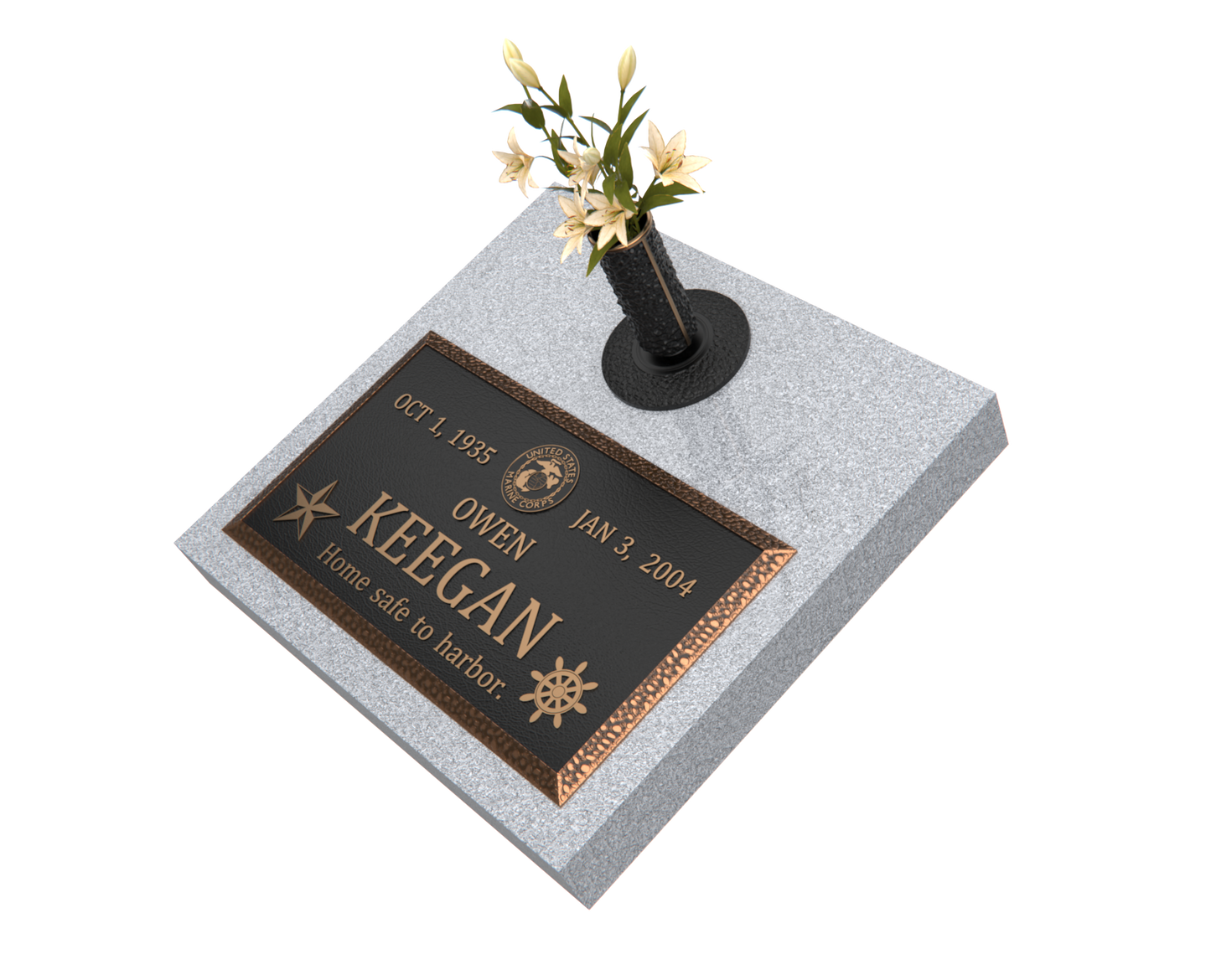 Premium Bronze Plaque 28"x 16" with Granite Base