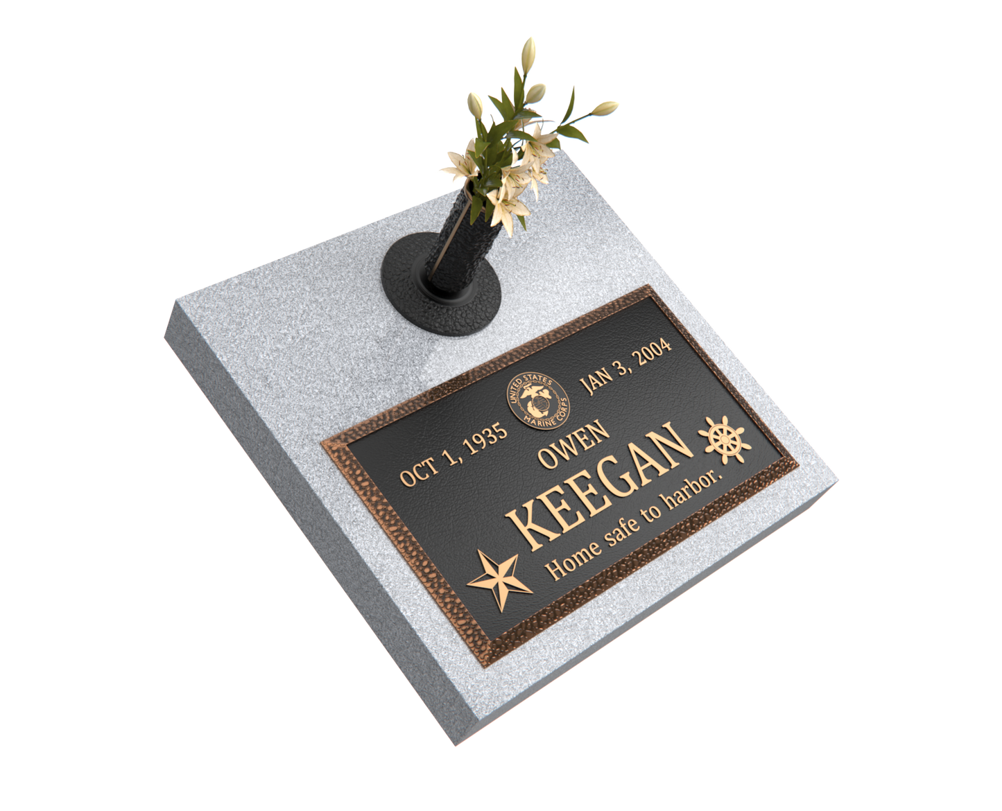 Premium Bronze Plaque 28"x 16" with Granite Base