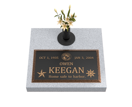 Premium Bronze Plaque 28"x 16" with Granite Base
