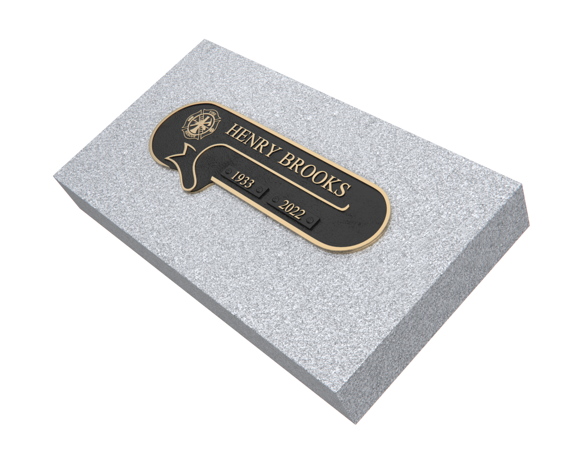 Premium Bronze Plaque 11"x 4" with Granite Base