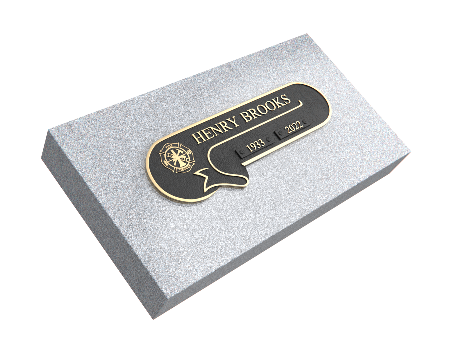 Premium Bronze Plaque 11"x 4" with Granite Base