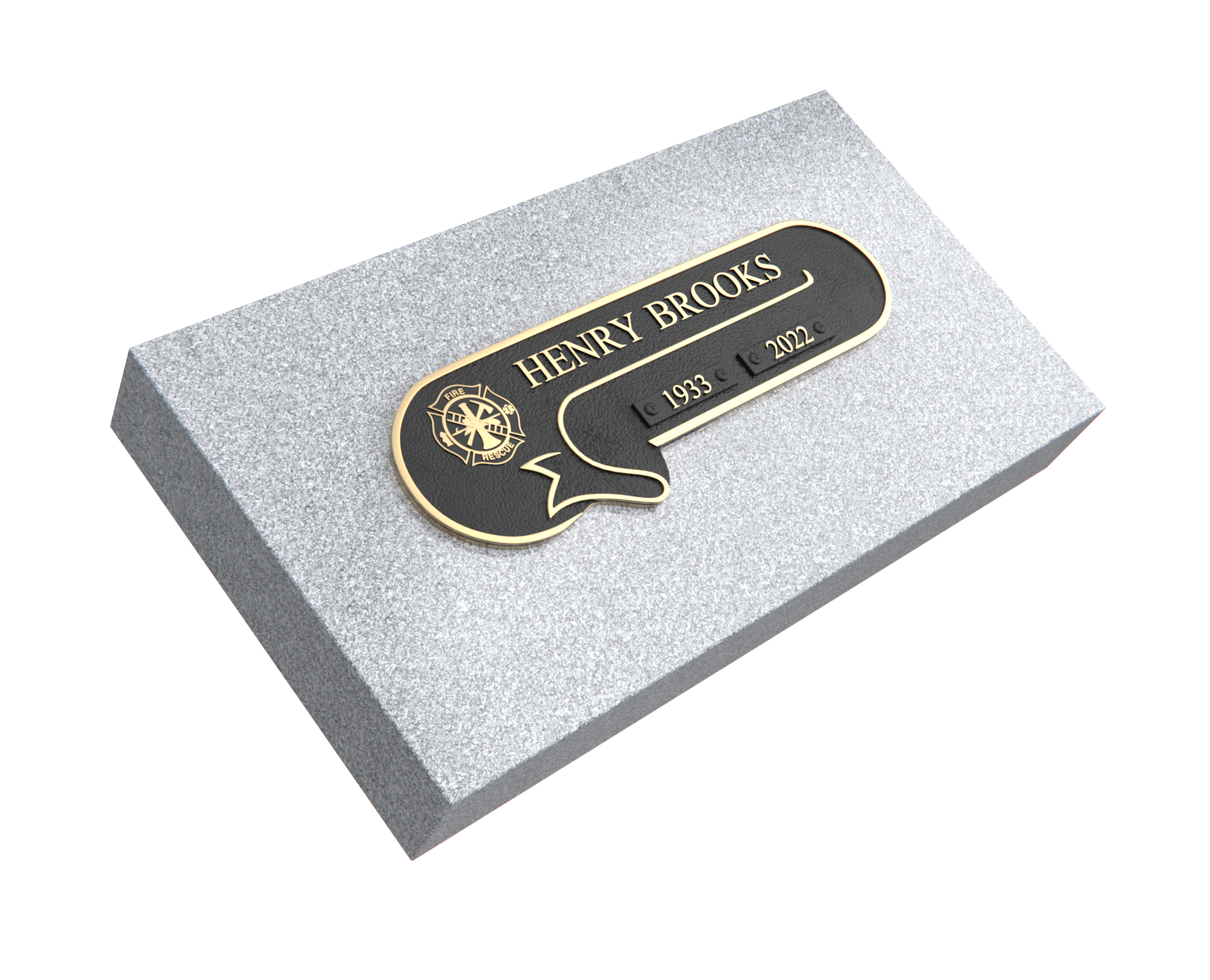 Premium Bronze Plaque 11"x 4" with Granite Base