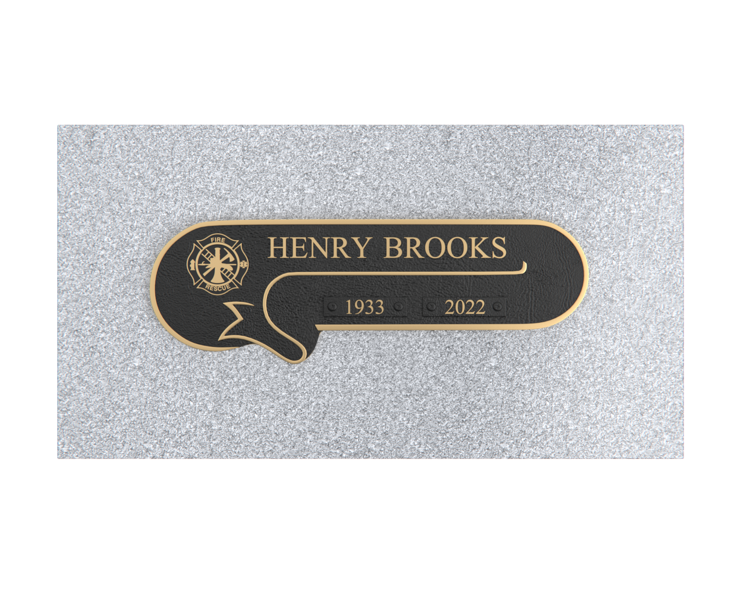 Premium Bronze Plaque 11"x 4" with Granite Base