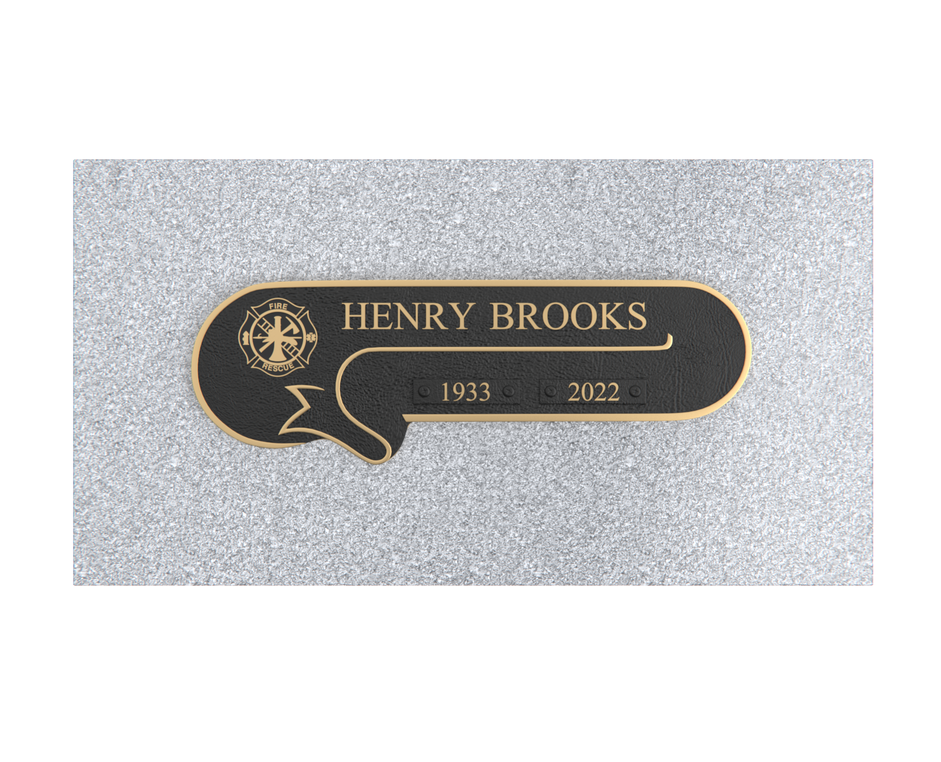 Premium Bronze Plaque 11"x 4" with Granite Base