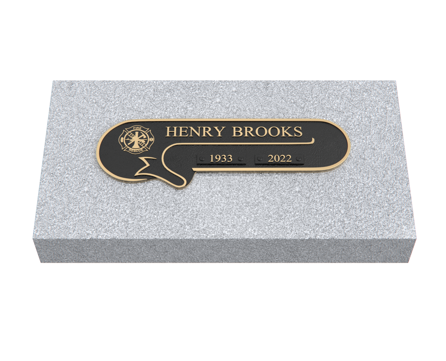 Premium Bronze Plaque 11"x 4" with Granite Base