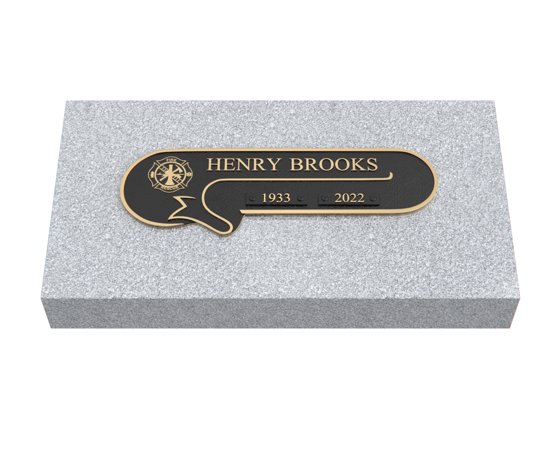 Premium Bronze Plaque 11"x 4" with Granite Base