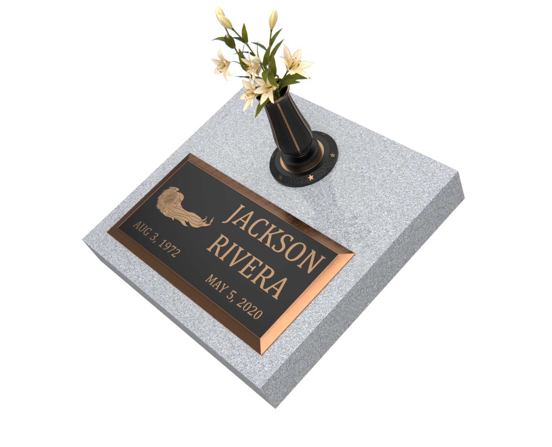 Premium Bronze Plaque 24"x 12" with Granite Base