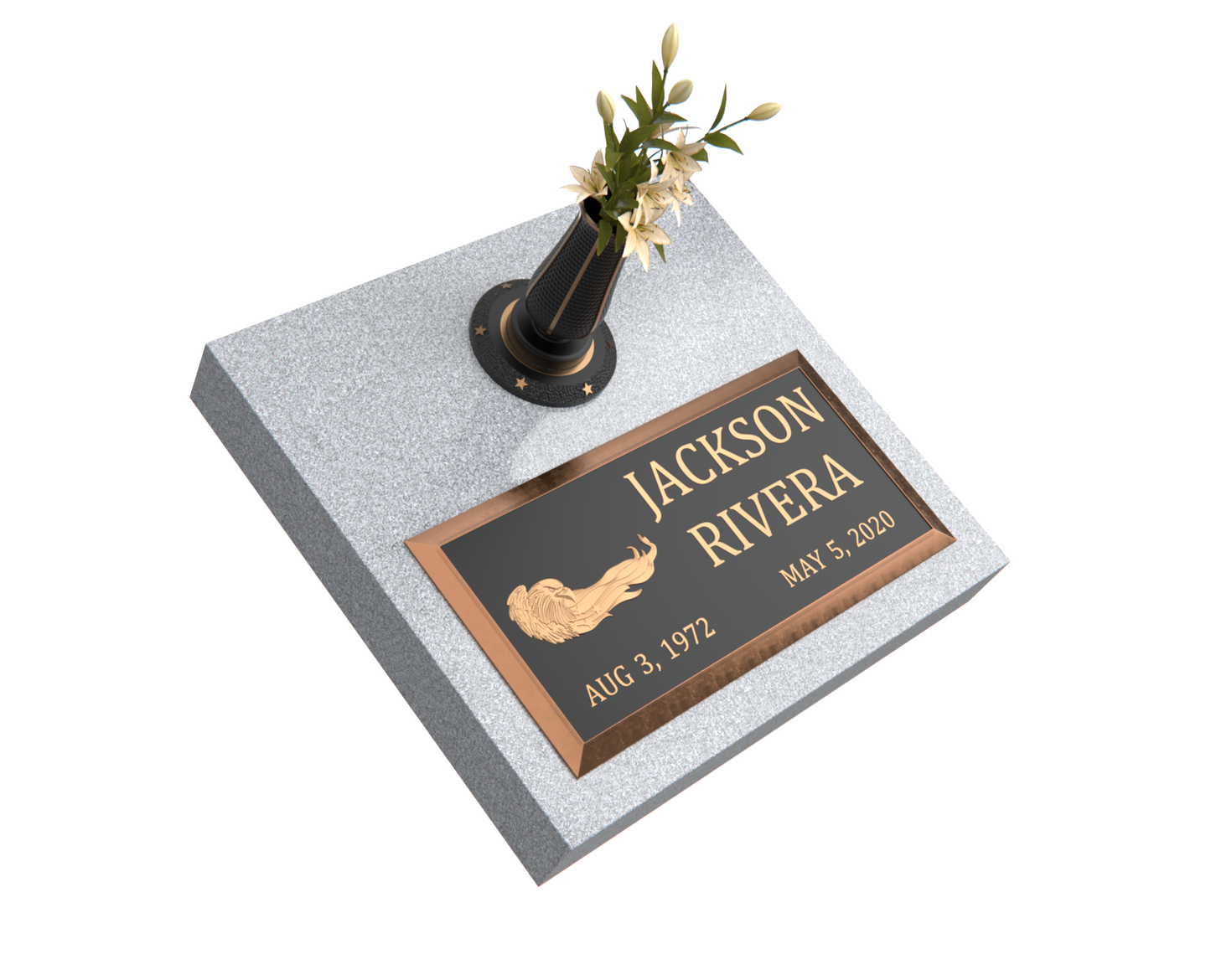 Premium Bronze Plaque 24"x 12" with Granite Base