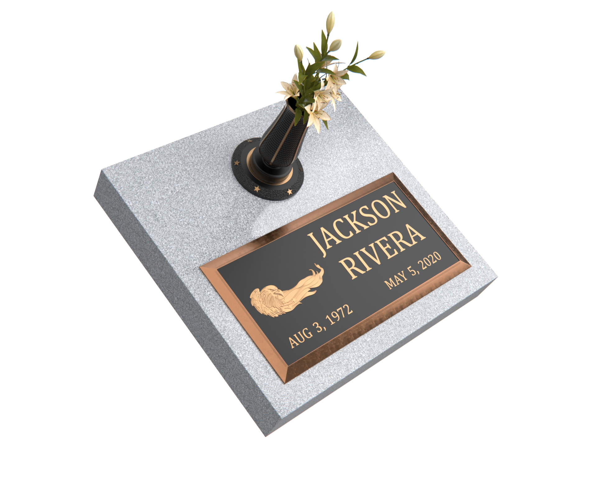 Premium Bronze Plaque 24"x 12" with Granite Base