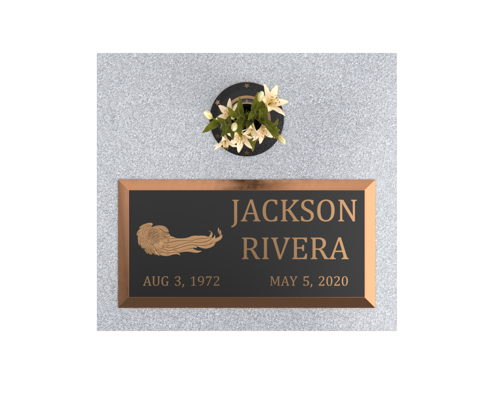 Premium Bronze Plaque 24"x 12" with Granite Base