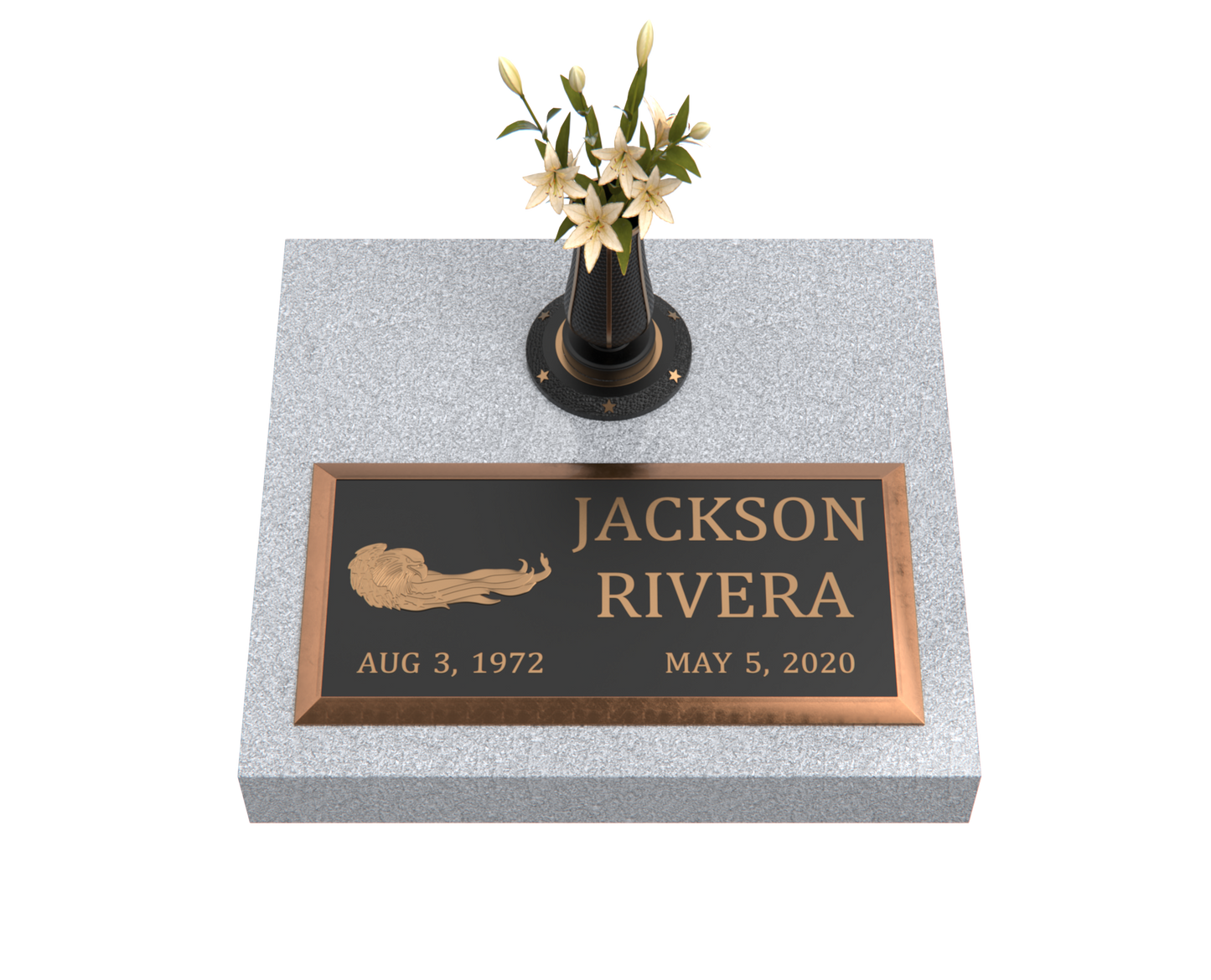 Premium Bronze Plaque 24"x 12" with Granite Base