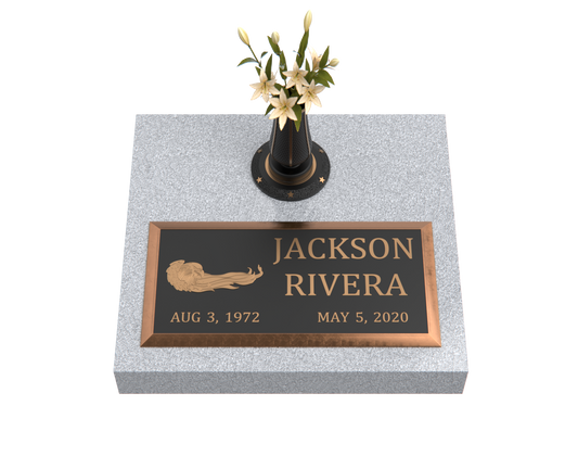 Premium Bronze Plaque 24"x 12" with Granite Base