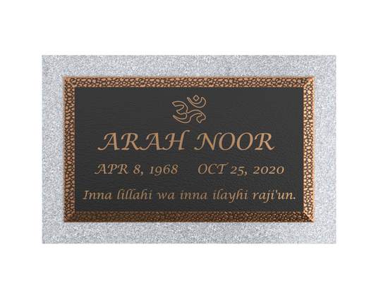 Premium Bronze Plaque 24"x 14" with Granite Base