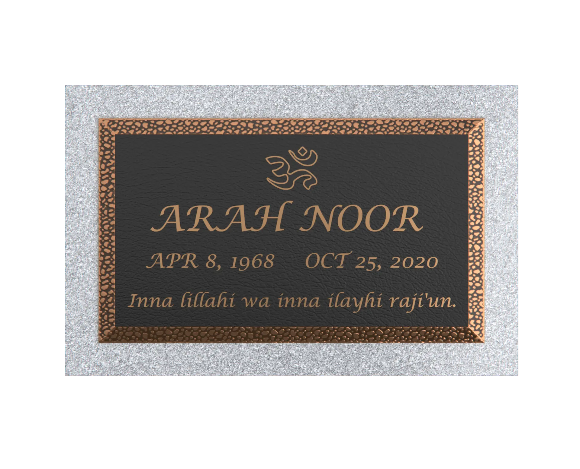 Premium Bronze Plaque 24"x 14"