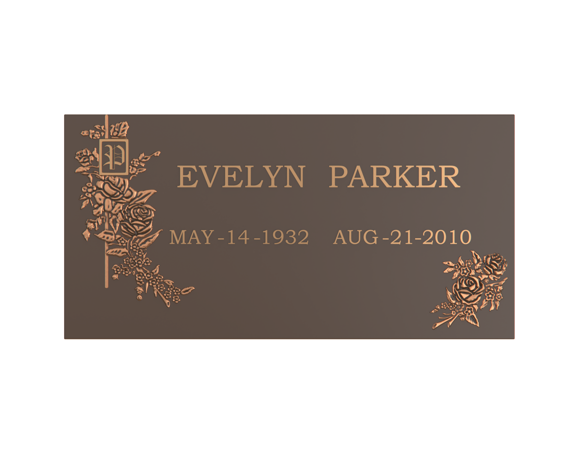 Premium Bronze Plaque 24"x 12"