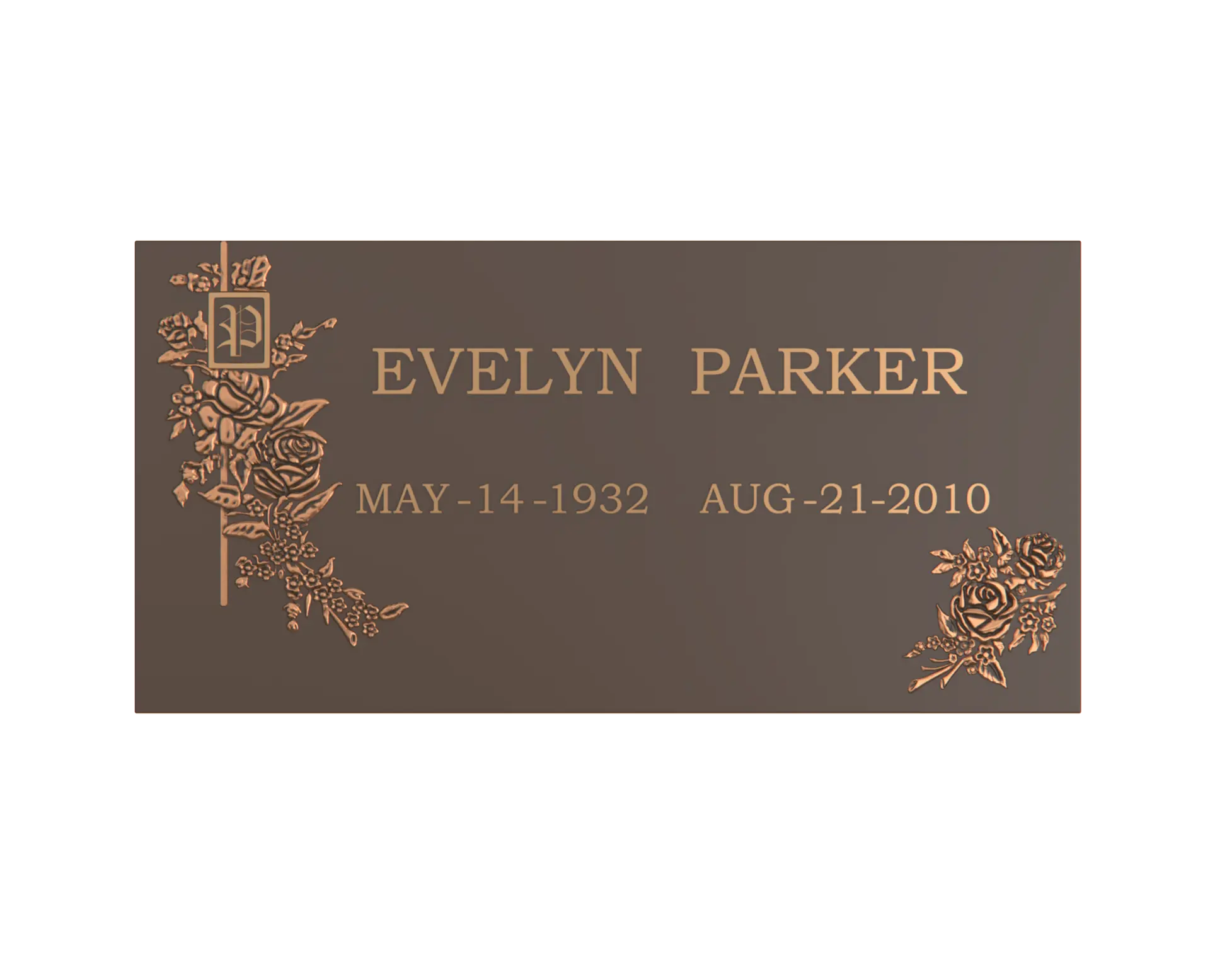 Premium Bronze Plaque 24"x 12"