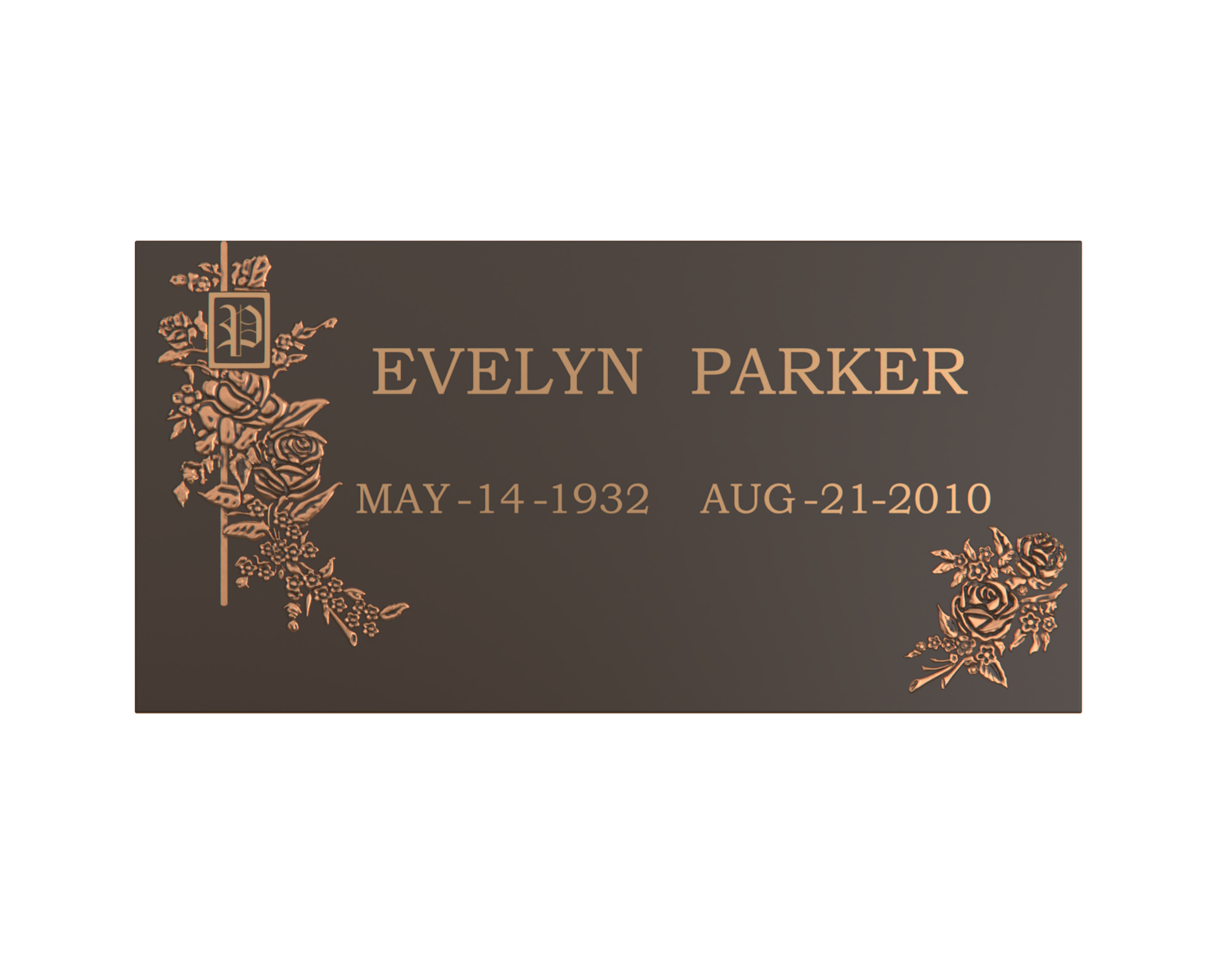 Premium Bronze Plaque 24"x 12"