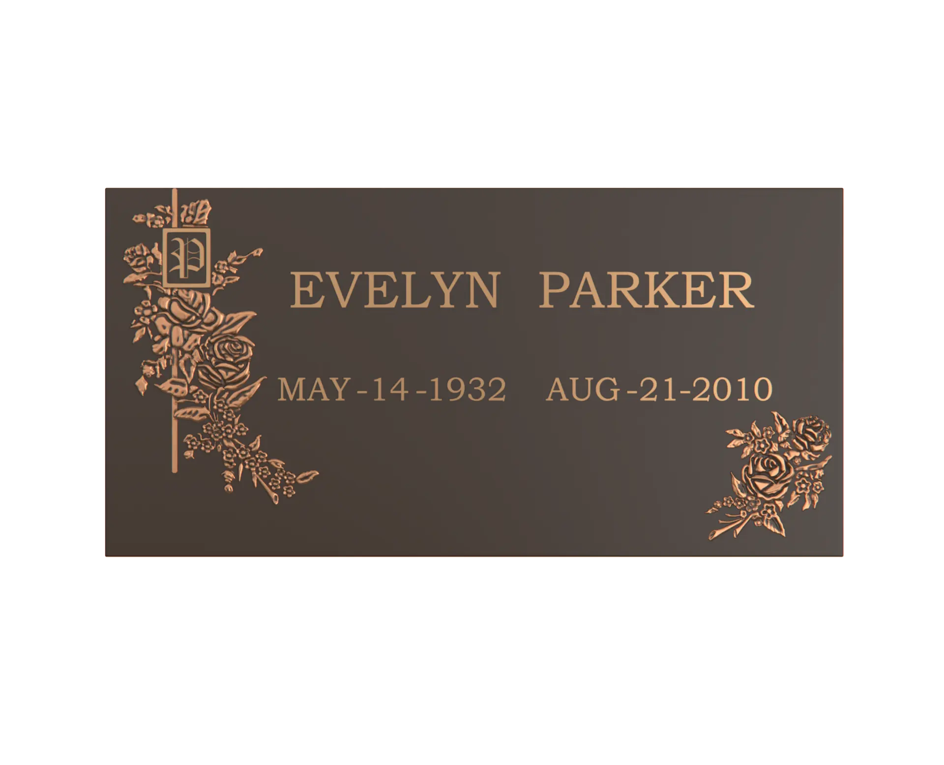 Premium Bronze Plaque 24"x 12"