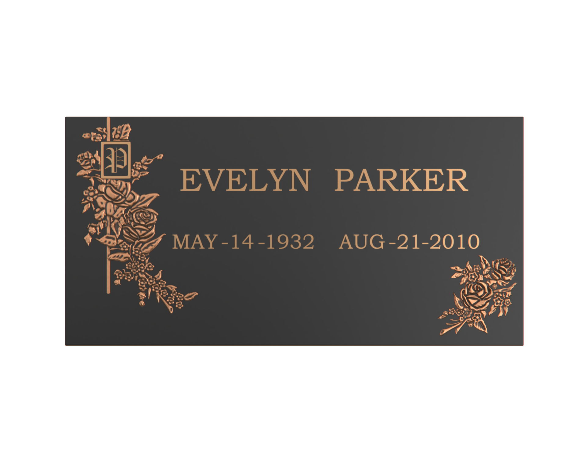 Premium Bronze Plaque 24"x 12"