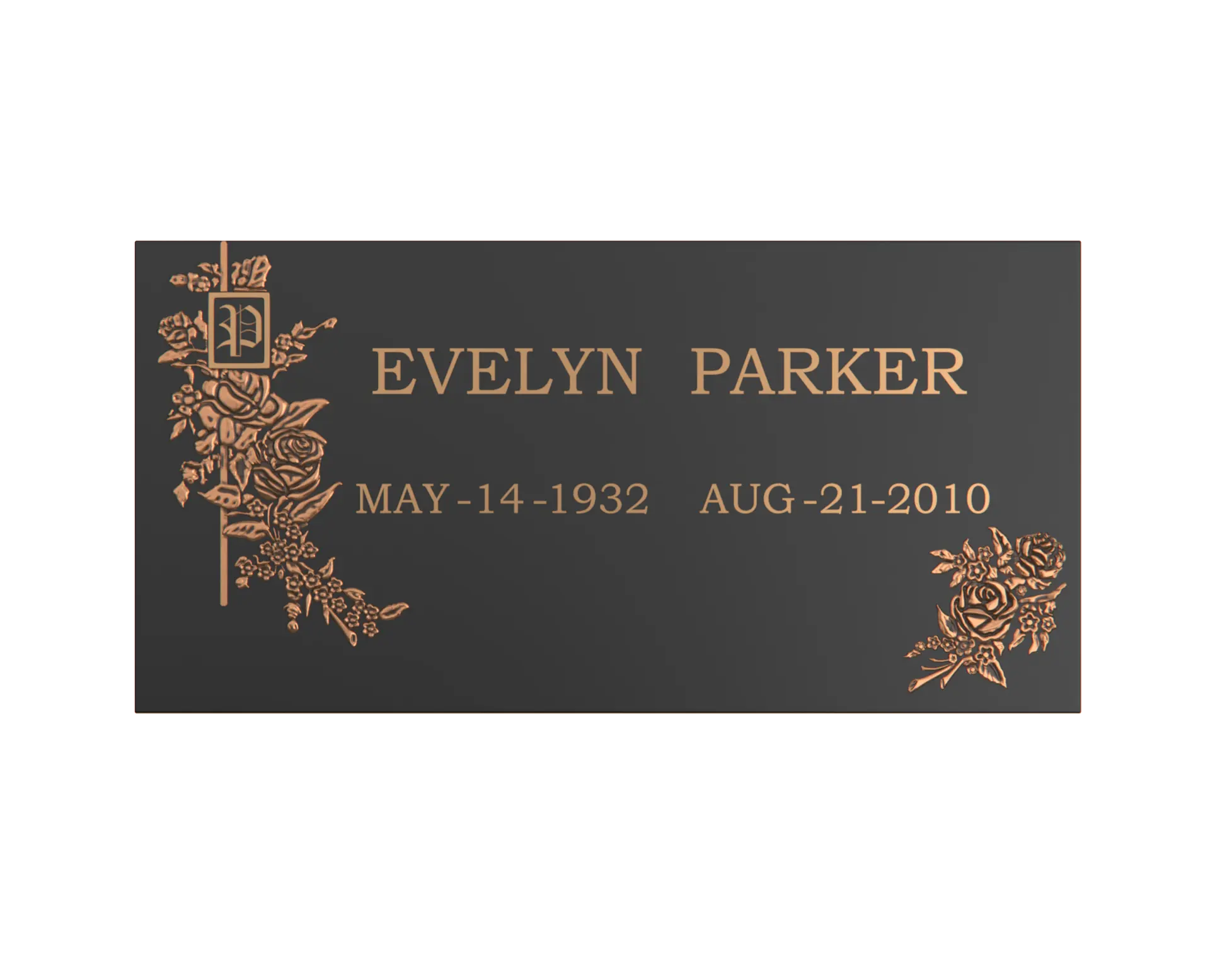 Premium Bronze Plaque 24"x 12"