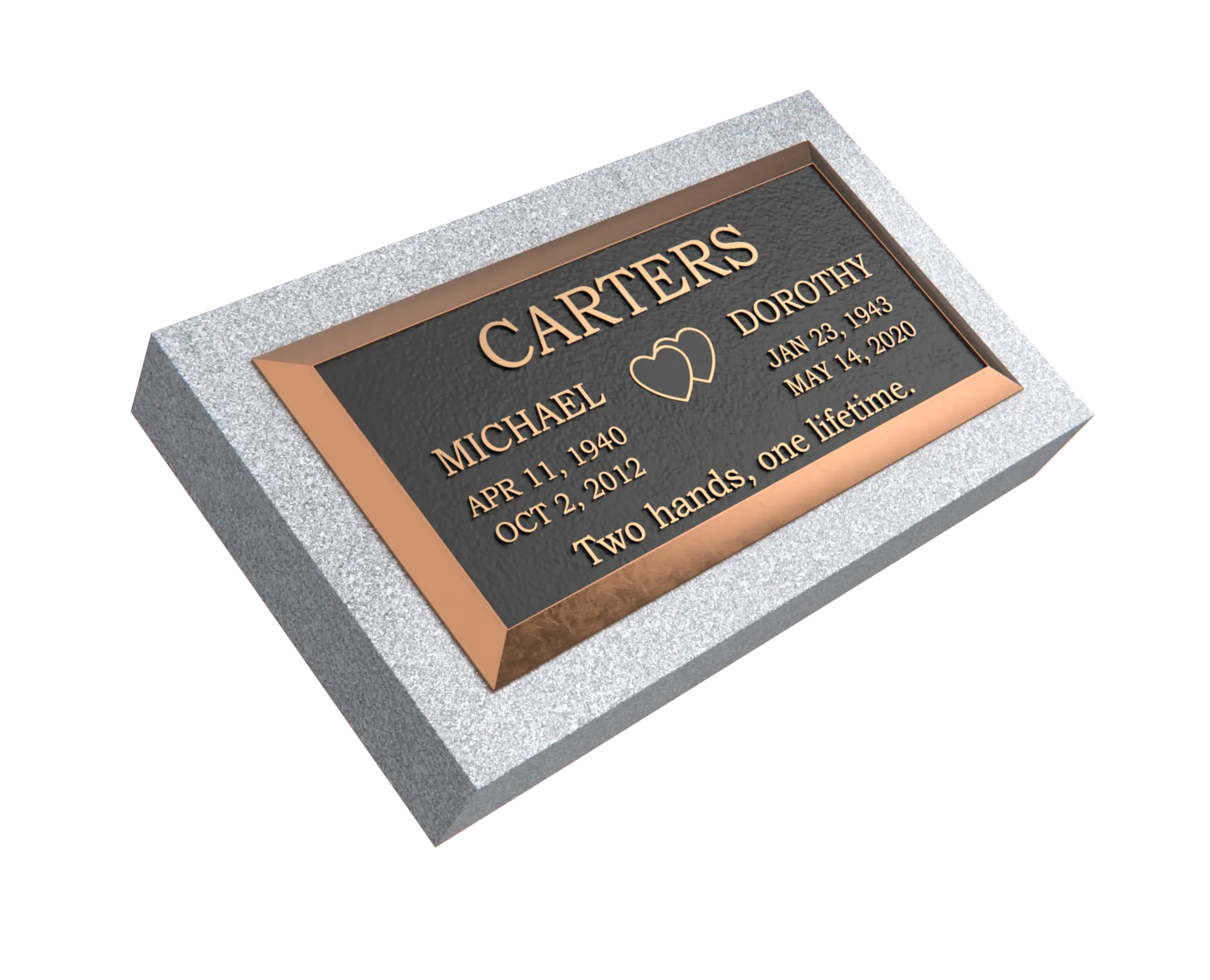 Premium Bronze Plaque 24"x 12"