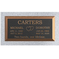 Premium Bronze Plaque 24"x 12" with Granite Base