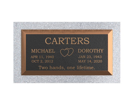 Premium Bronze Plaque 24"x 12" with Granite Base