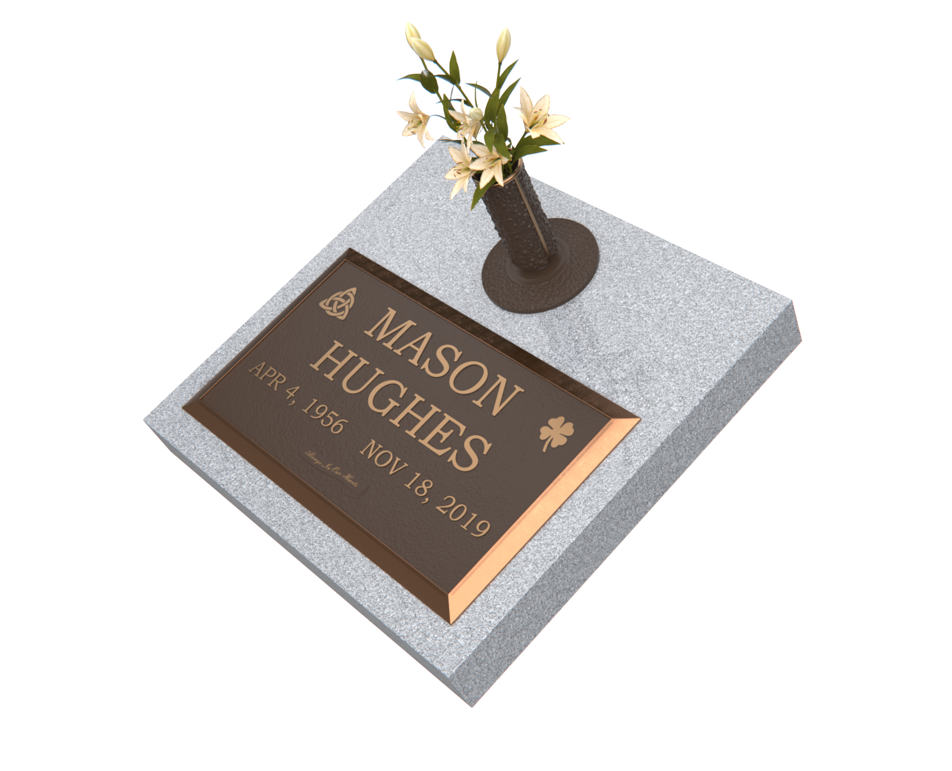Premium Bronze Plaque 28"x 16" with Granite Base
