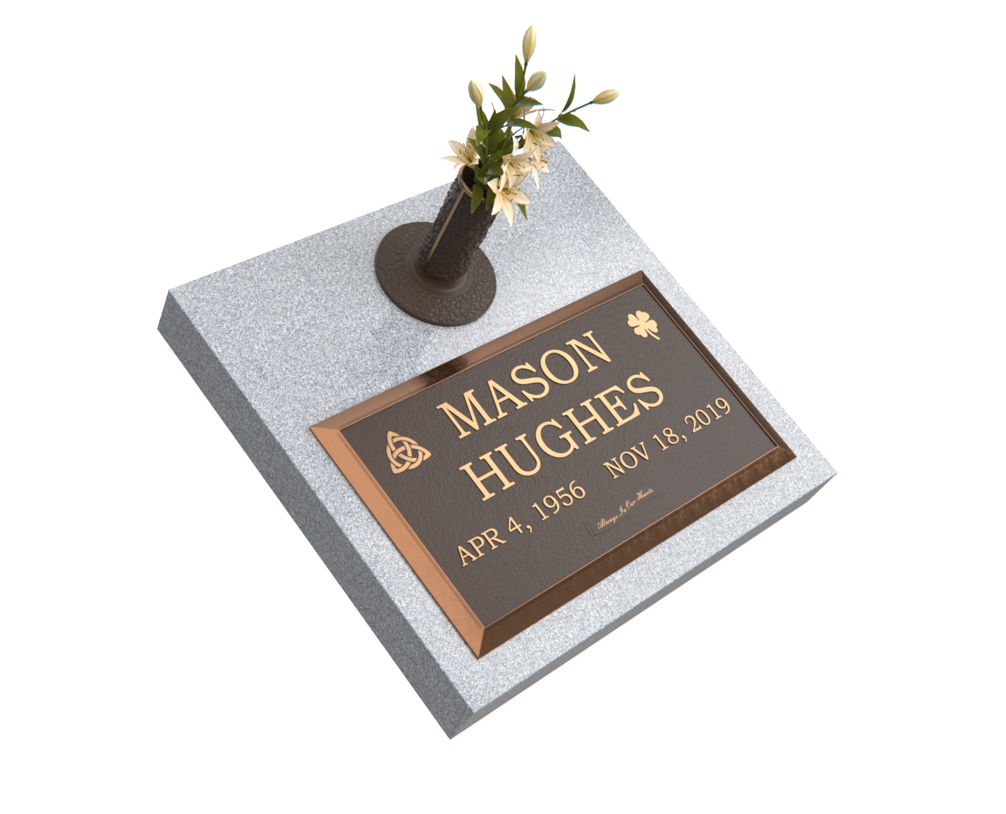 Premium Bronze Plaque 28"x 16" with Granite Base