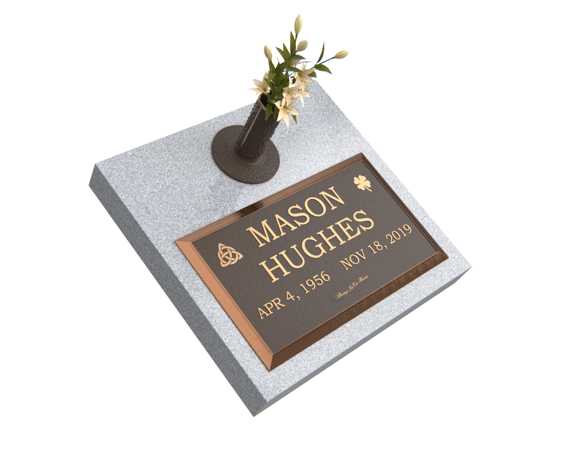 Premium Bronze Plaque 28"x 16" with Granite Base