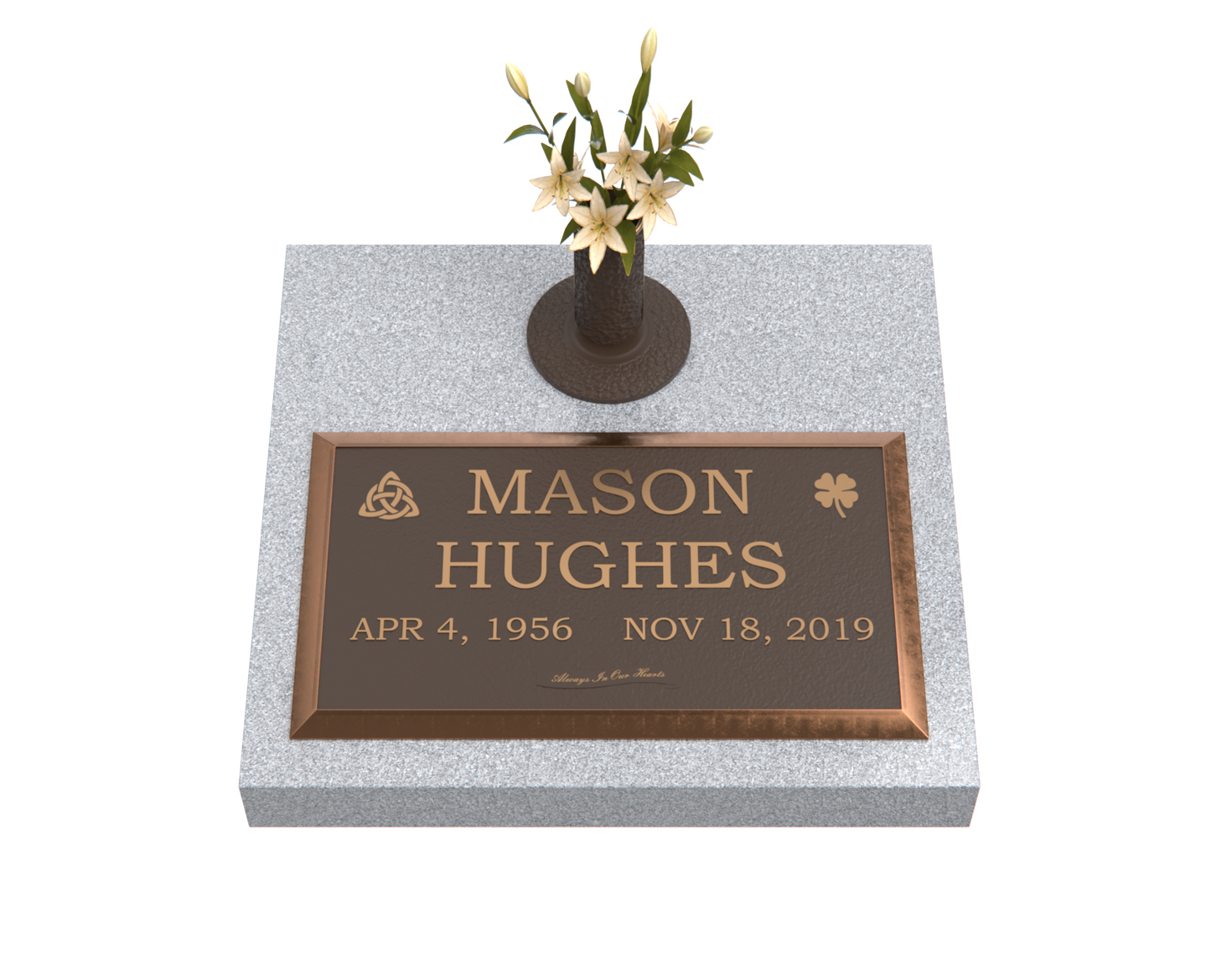 Premium Bronze Plaque 28"x 16" with Granite Base