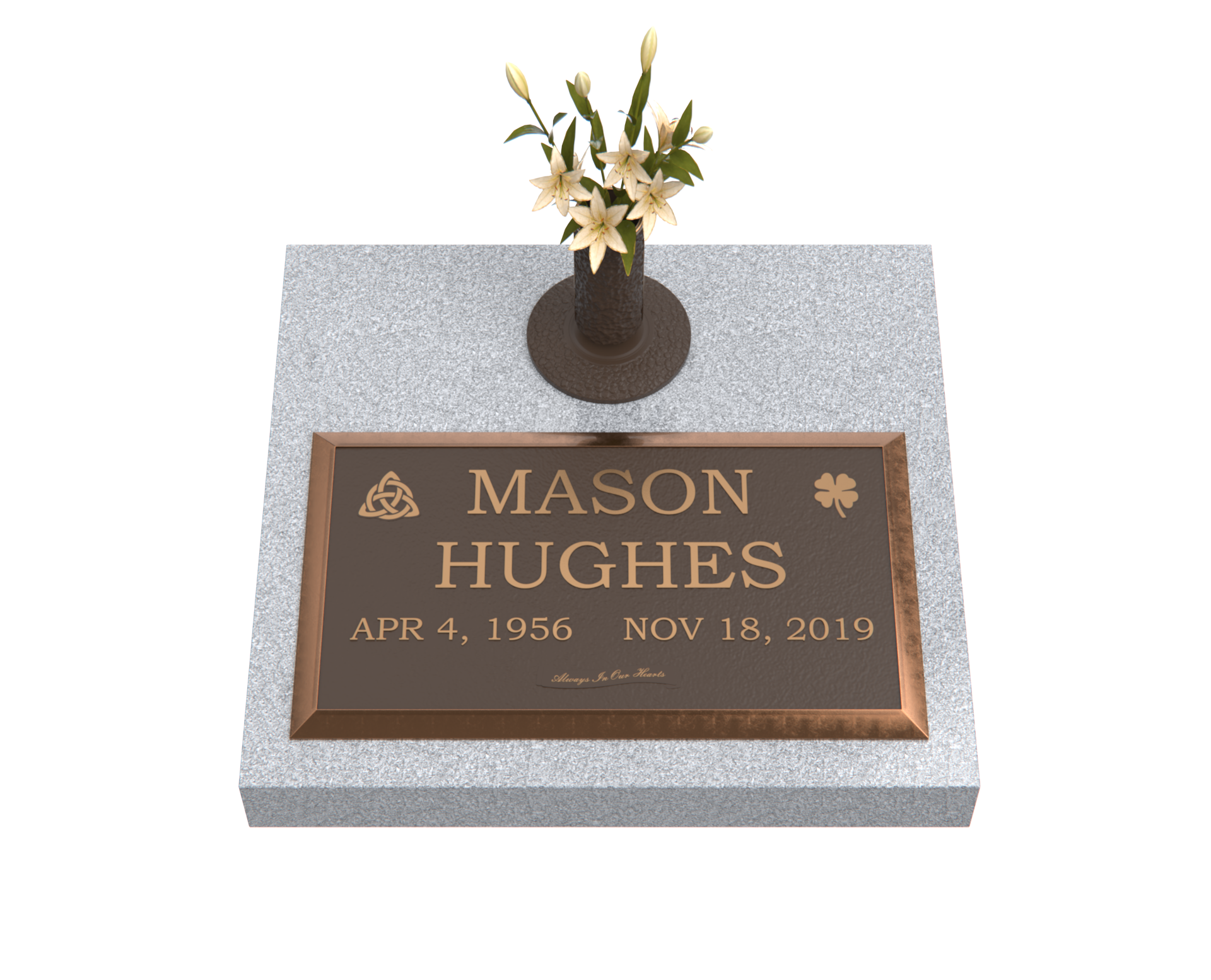 Premium Bronze Plaque 28"x 16" with Granite Base