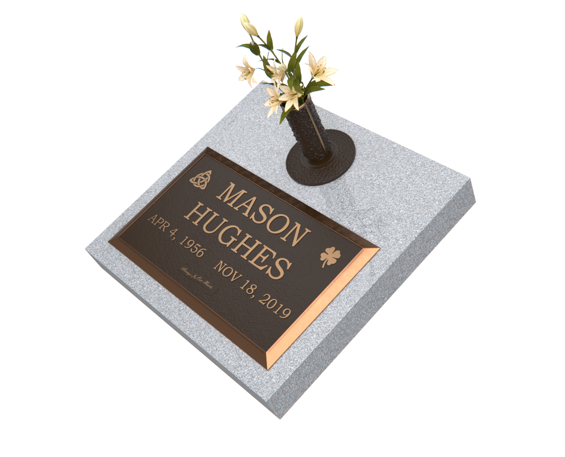 Premium Bronze Plaque 28"x 16" with Granite Base