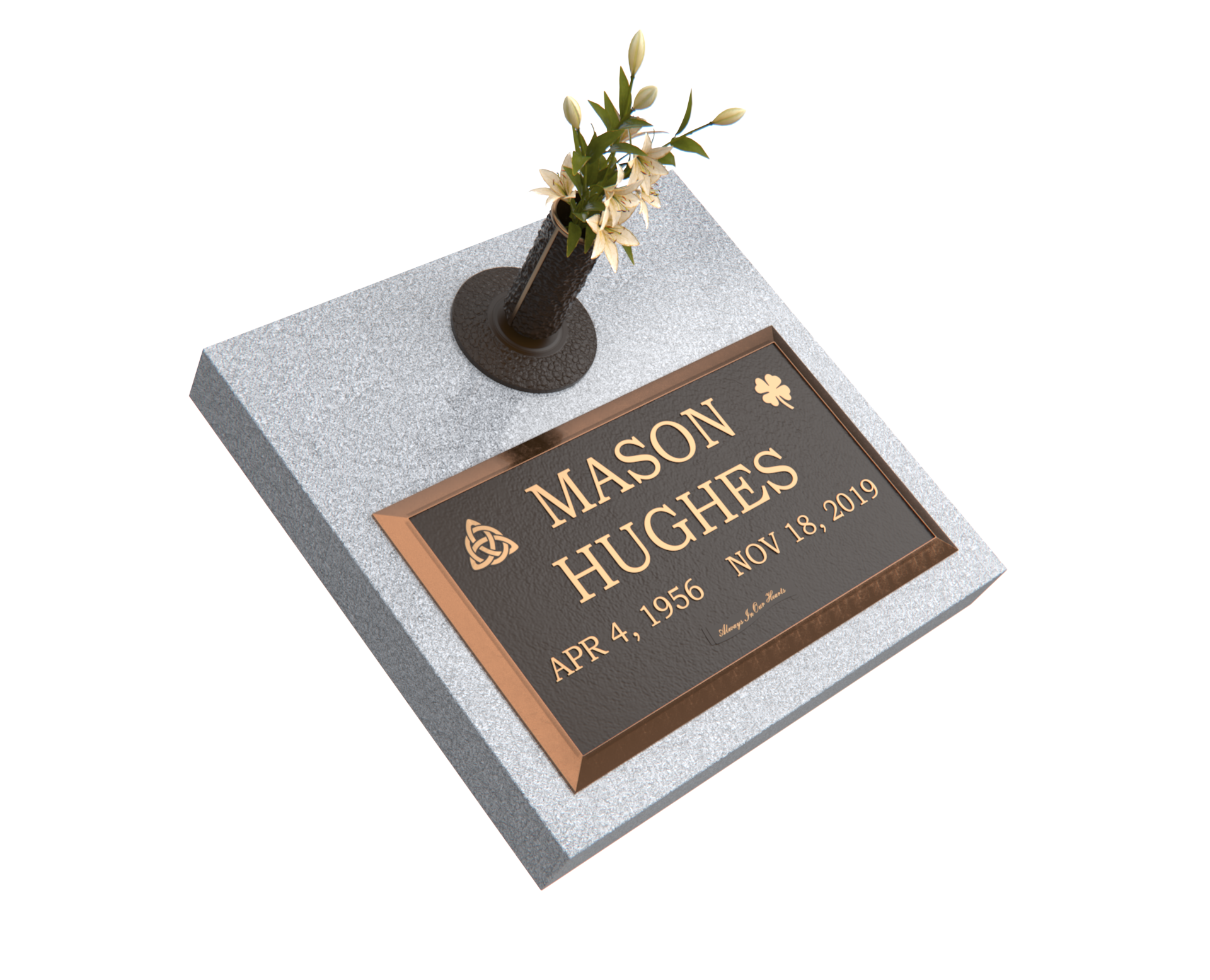 Premium Bronze Plaque 28"x 16" with Granite Base