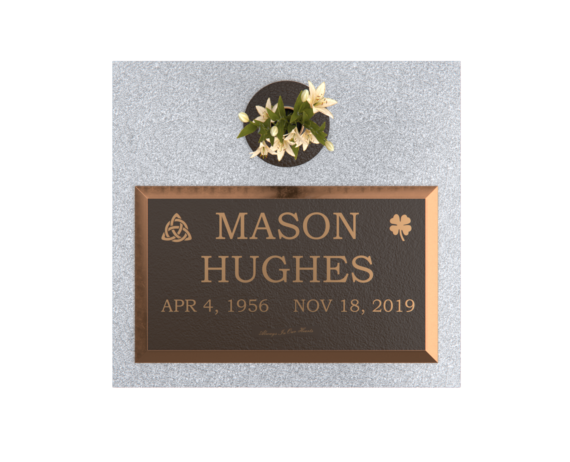 Premium Bronze Plaque 28"x 16" with Granite Base
