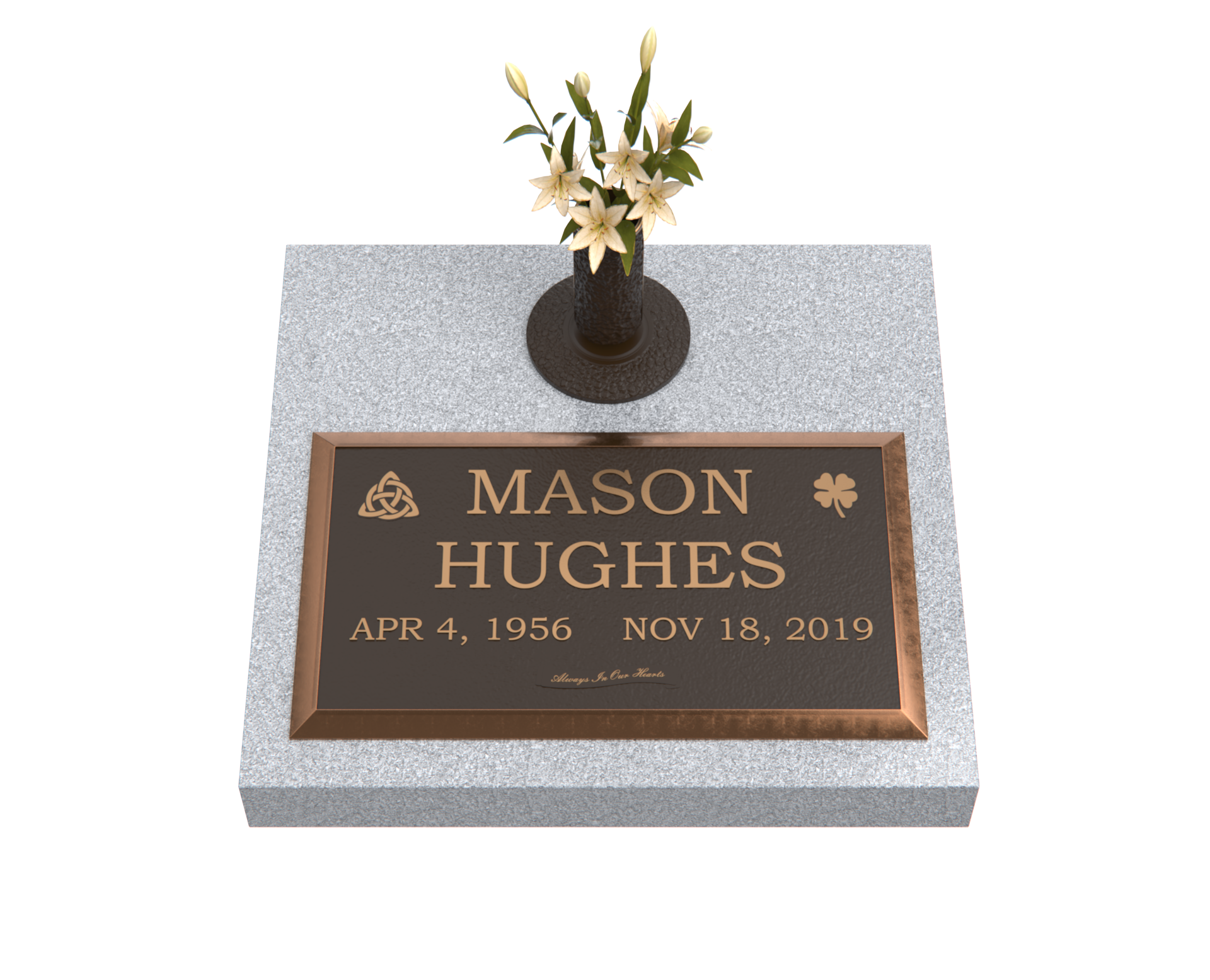 Premium Bronze Plaque 28"x 16" with Granite Base
