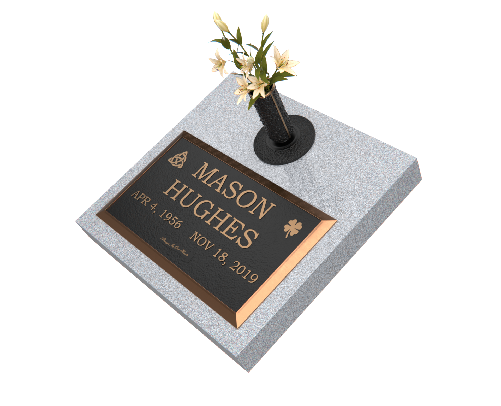 Premium Bronze Plaque 28"x 16" with Granite Base