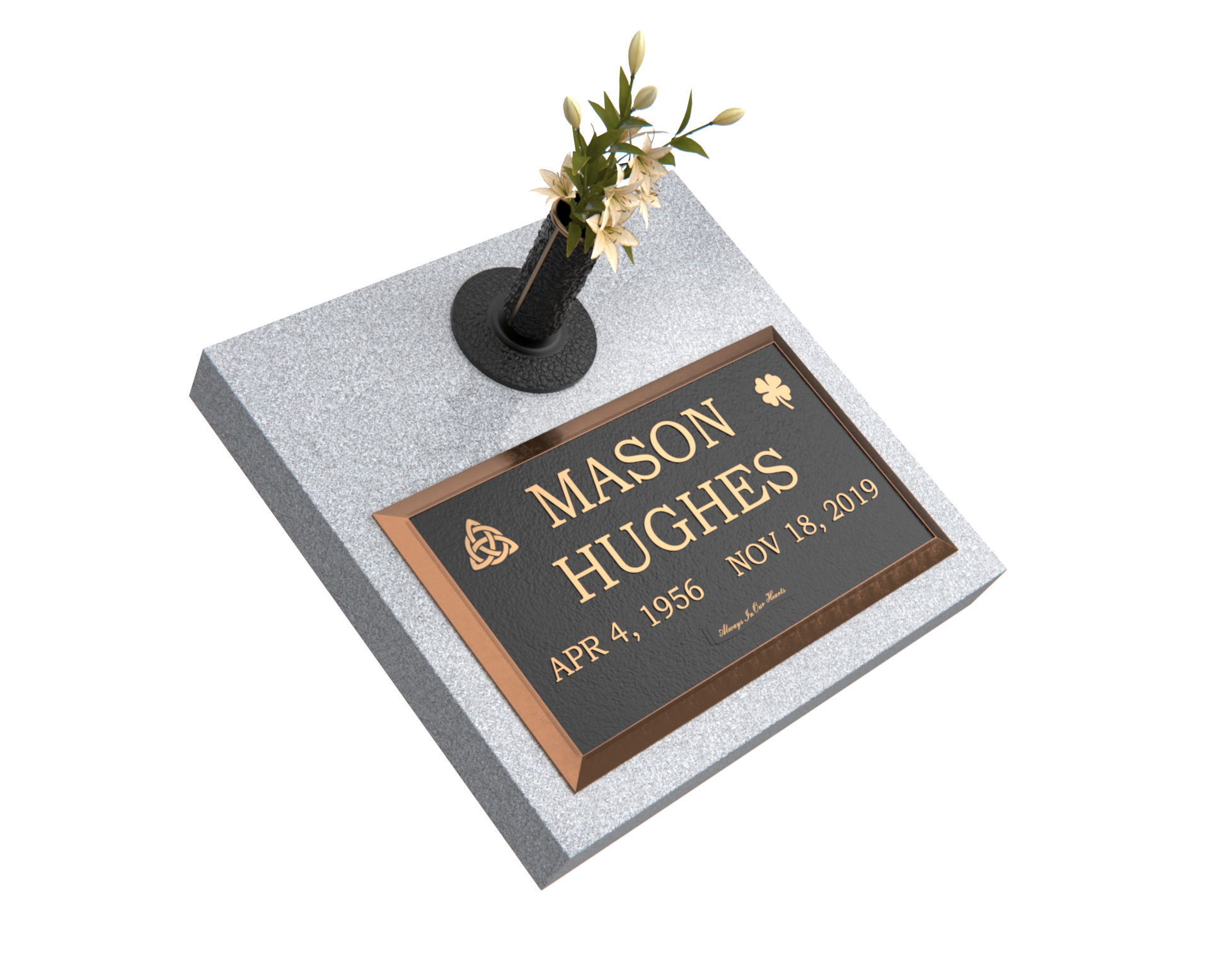 Premium Bronze Plaque 28"x 16" with Granite Base