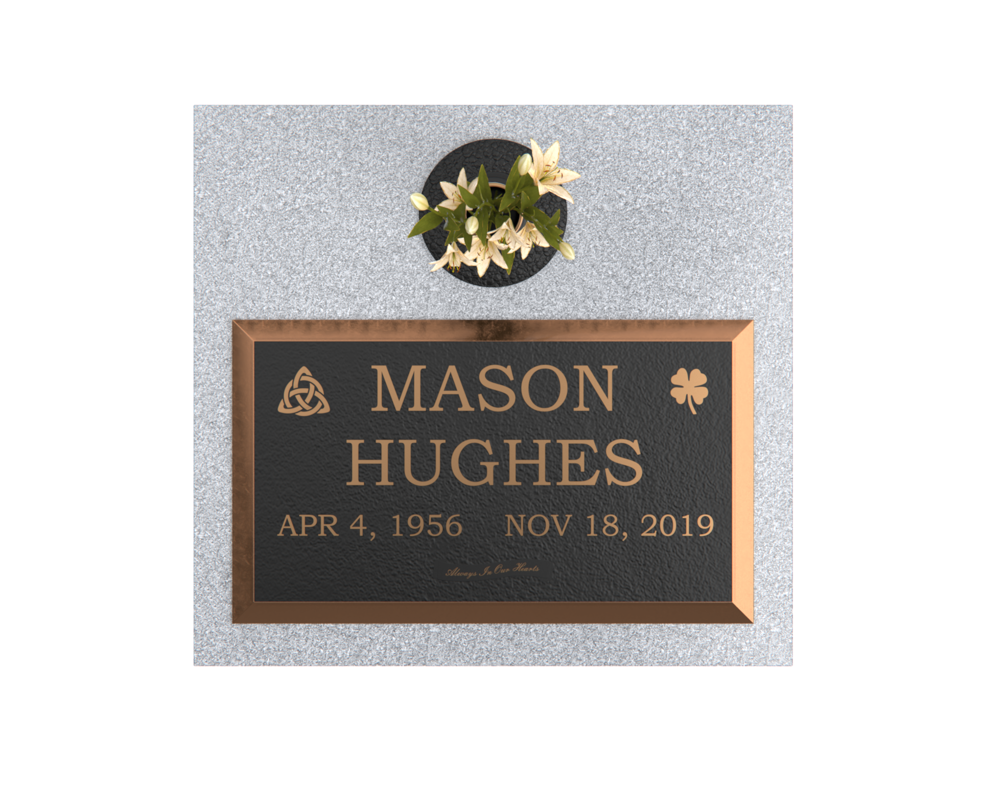 Premium Bronze Plaque 28"x 16" with Granite Base