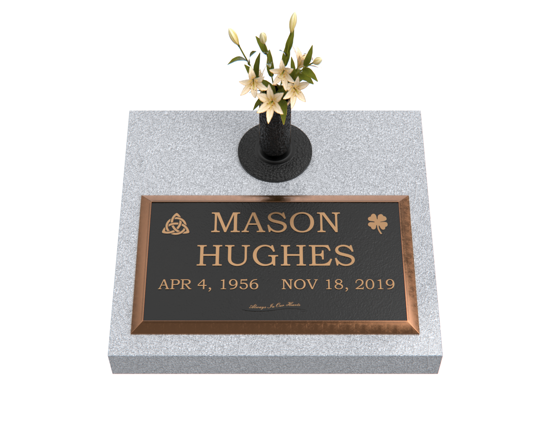 Premium Bronze Plaque 28"x 16" with Granite Base