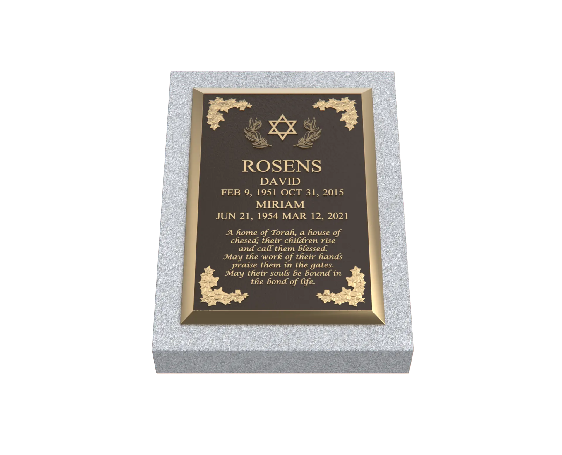 Premium Bronze Plaque 24"x 16"