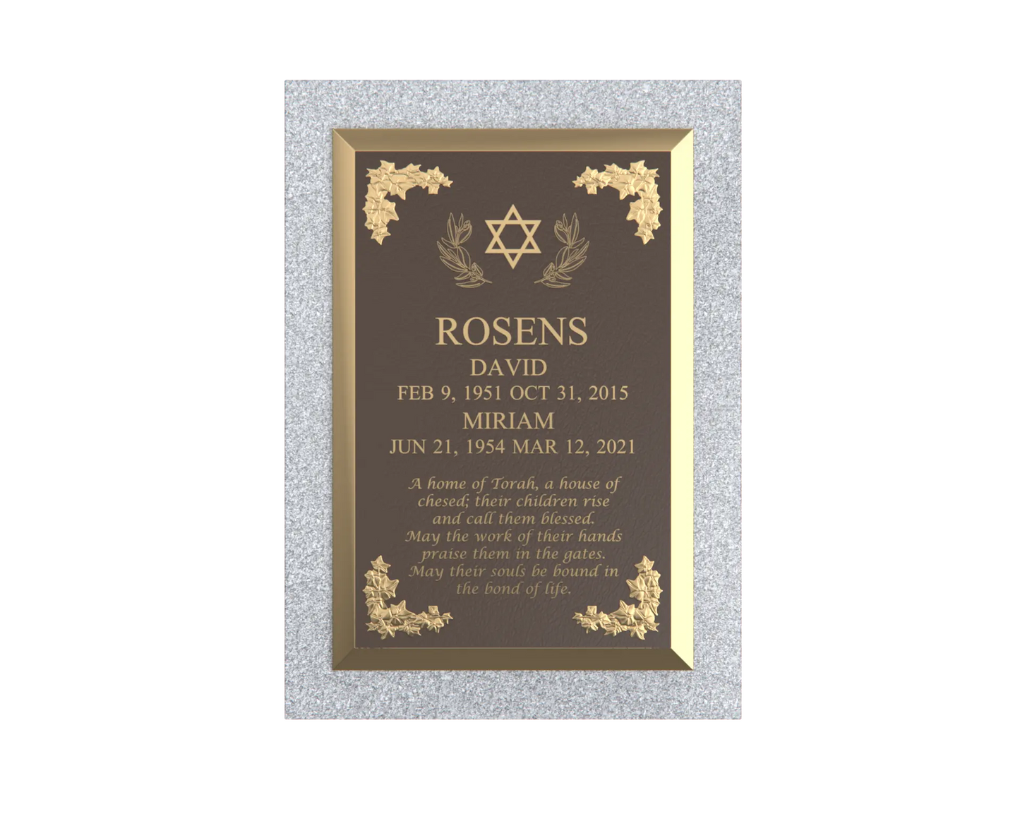 Premium Bronze Plaque 24"x 16"