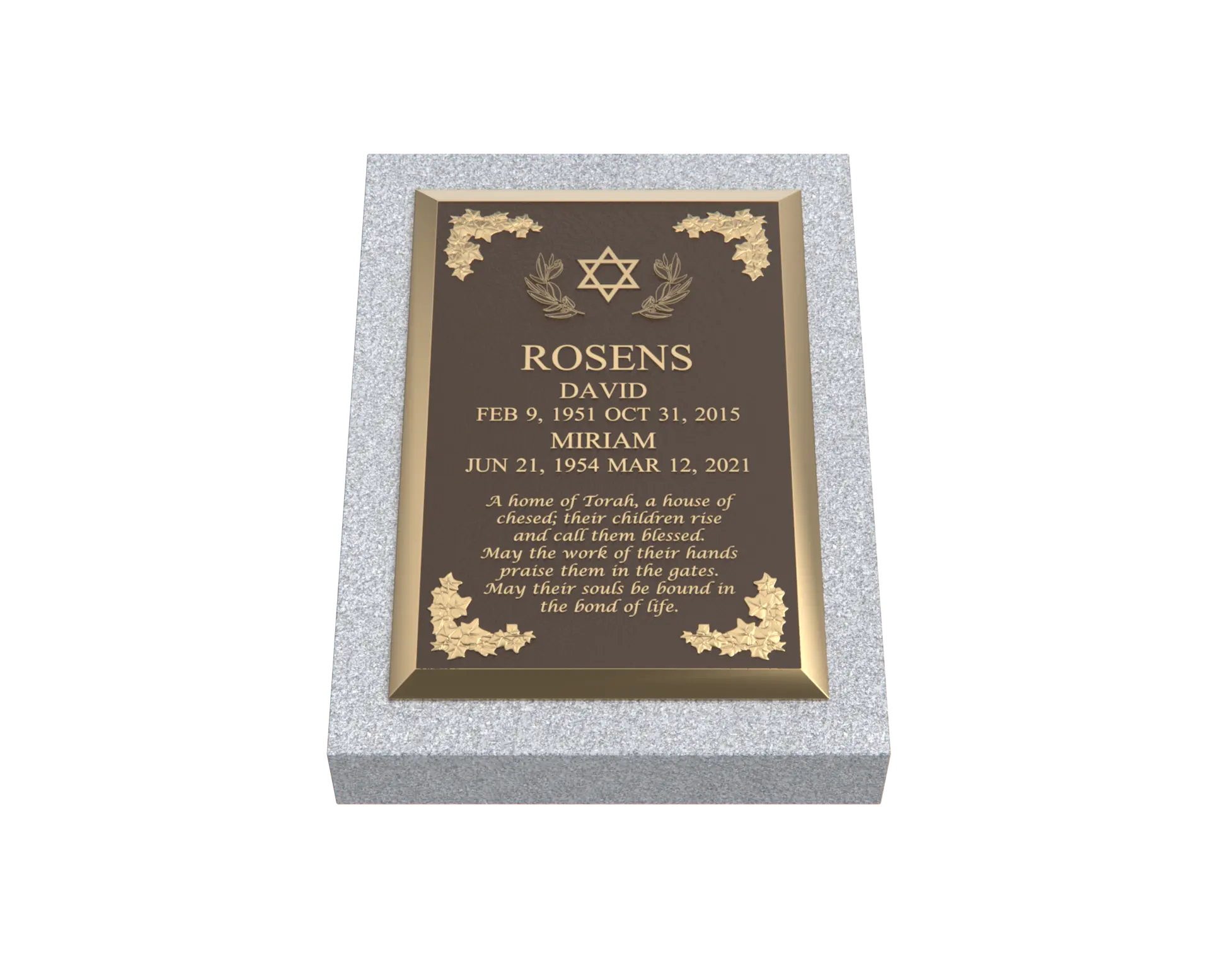 Premium Bronze Plaque 24"x 16"