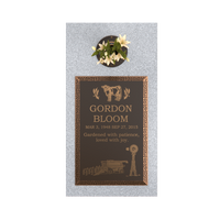 Premium Bronze Bevel Plaque 16"x 24" with Granite Base