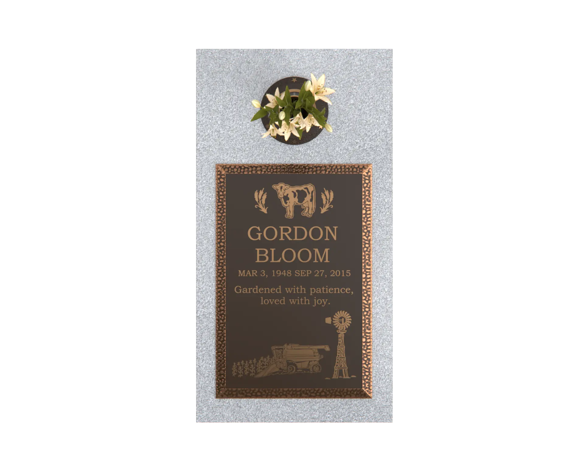 Premium Bronze  Plaque 16"x 24"
