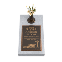 Premium Bronze Bevel Plaque 16"x 24" with Granite Base